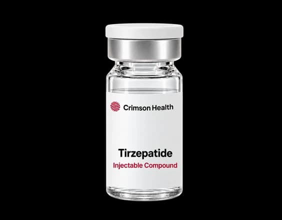 Crimson Health compounded tirzepatide vial